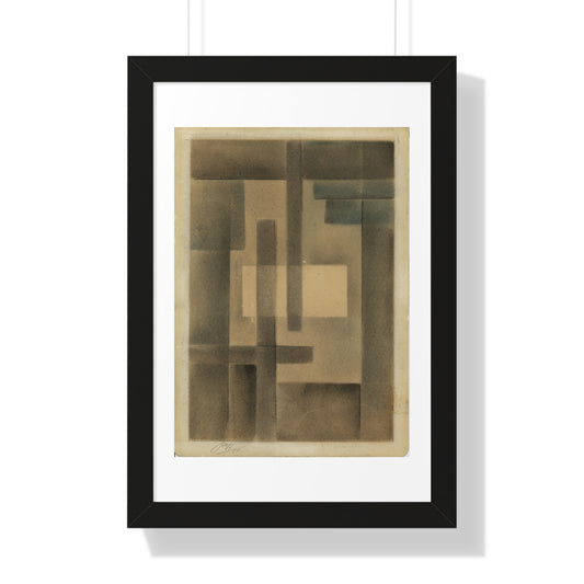 Framed Vertical Space Watercolour 3